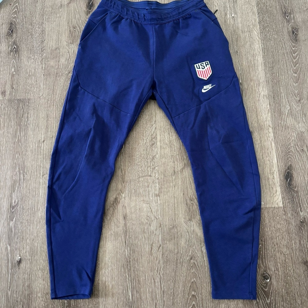 Nike USA USMNT Tech Pack Joggers Pants Blue‎ Men's Sz Medium CI8387 Tapered